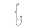 59 in. 2 gpm 1-Function Handshower Kit with Supply Elbow in Nickel Silver