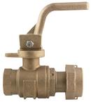 1 in. FIPT x Meter Swivel Brass Ball Valve with Lever Handle with Lock Wing