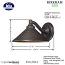 Minka Aspen Bronze&trade; 6-1/2 x 11 in. 10W 1-Light LED Wall Mount 