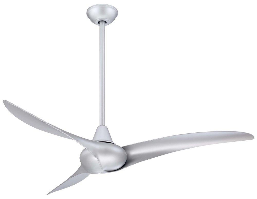 Minka Aire Silver 66.4W 3-Blade Ceiling Fan with 52 in. Blade Span 