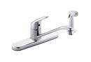 Cleveland Faucet Group Polished Chrome/White Single Handle Lever Deck Mount Service Faucet 