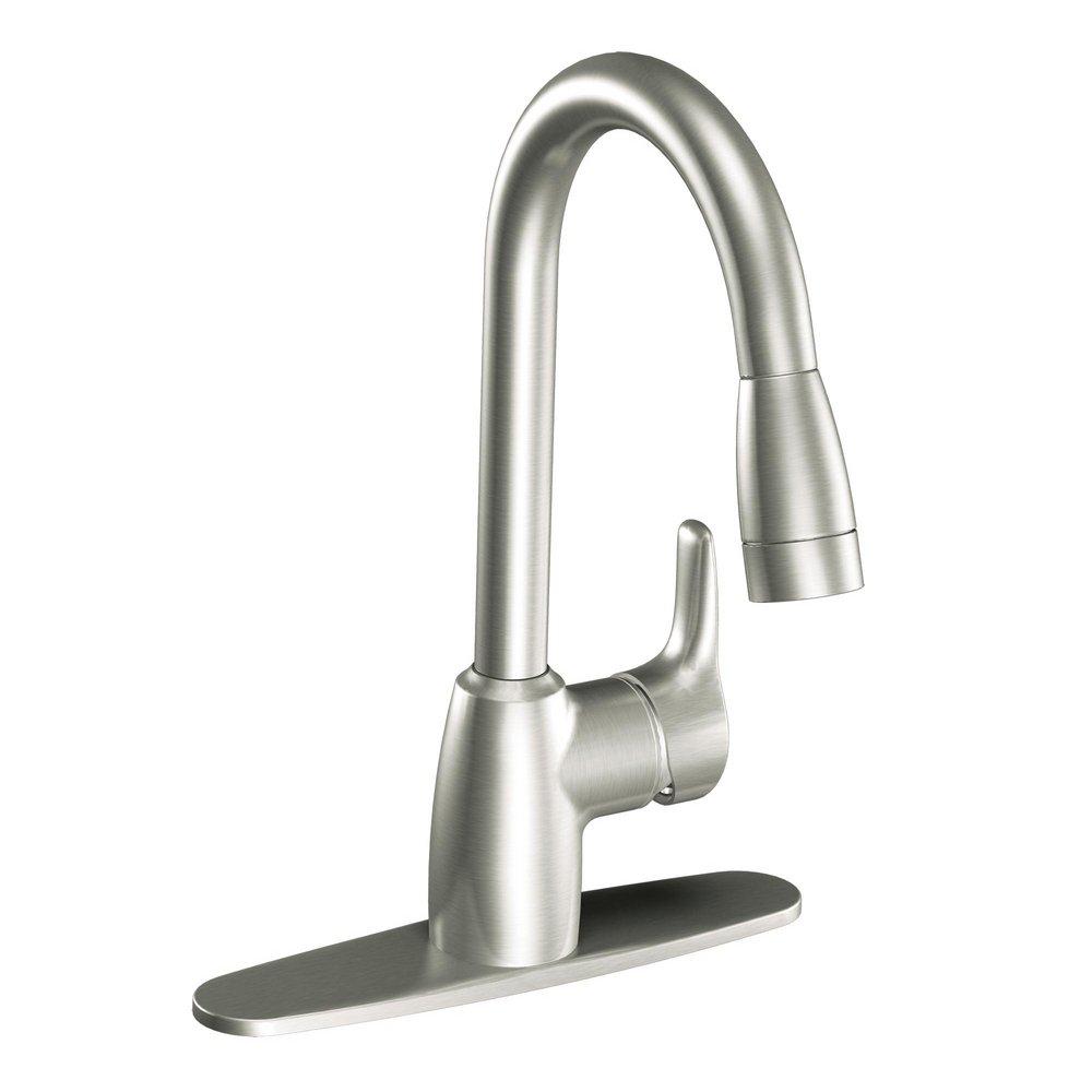 CFG Classic Stainless Single Handle Kitchen Faucet 