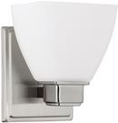 75W 1-Light Wall Sconce in Brushed Nickel