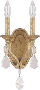 Capital Lighting Antique Gold 60W 2-Light Wall Sconce 