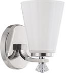75W 1-Light Medium E-26 Incandescent Wall Sconce in Polished Nickel