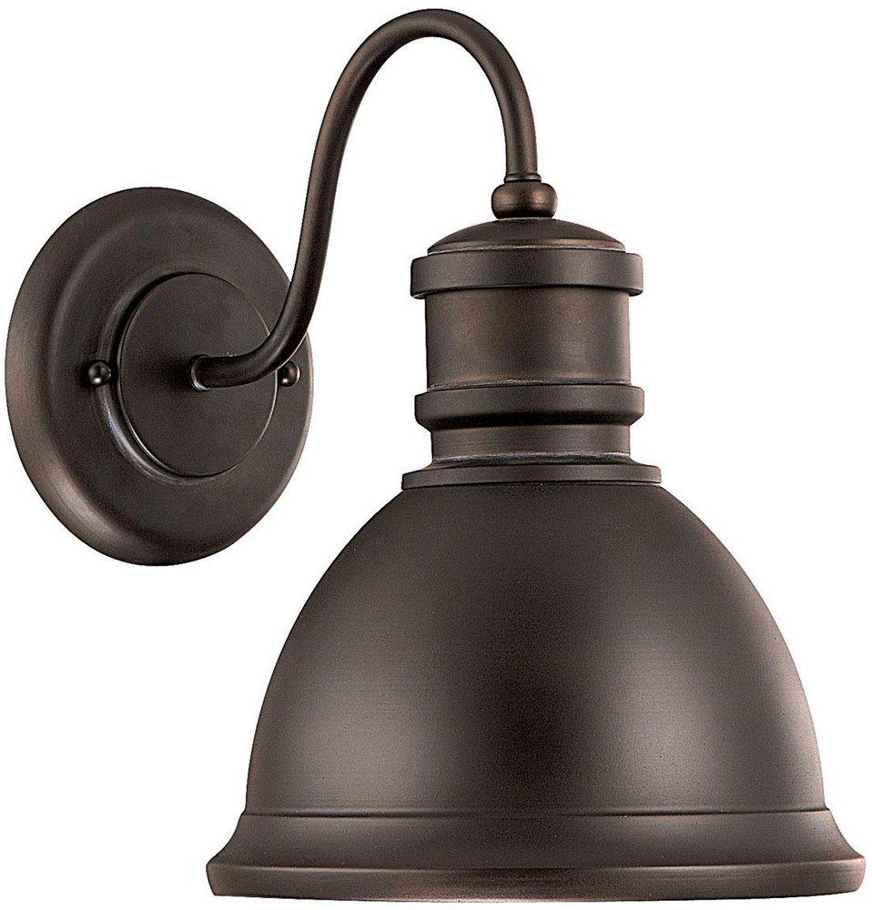 Capital Lighting Old Bronze 12-1/2 in. 75W 1-Light Outdoor Wall Fixture 