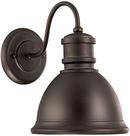 Capital Lighting Old Bronze 12-1/2 in. 75W 1-Light Outdoor Wall Fixture 