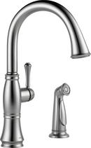 Single Handle Kitchen Faucet with Side Spray in Arctic Stainless
