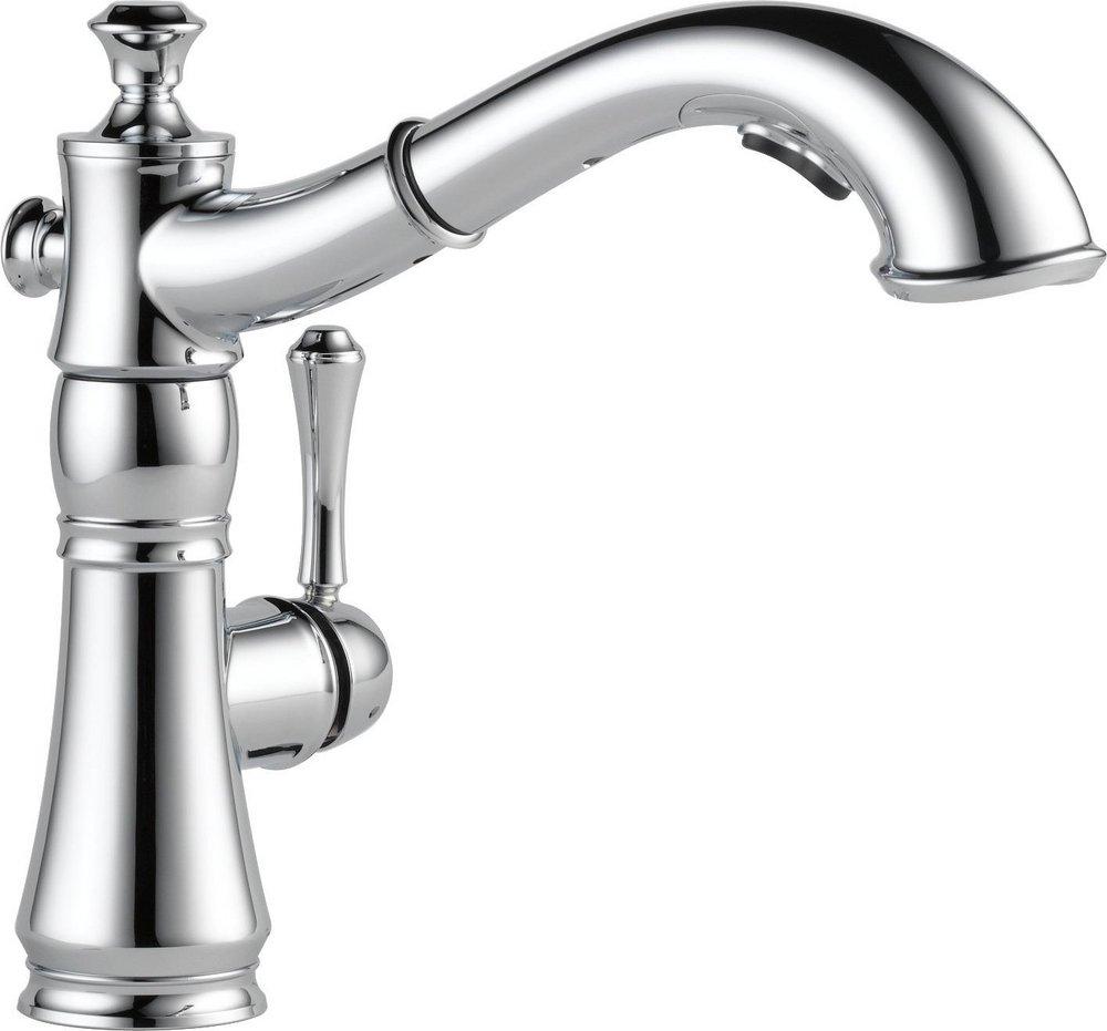 Delta Faucet Chrome Single Handle Pull Out Kitchen Faucet 