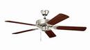 52 x 12-1/2 in. 5-Blade Ceiling Fan with Light Kit in Brushed Nickel