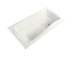 60 x 36 in. Soaker Drop-In Bathtub with Reversible Drain in White