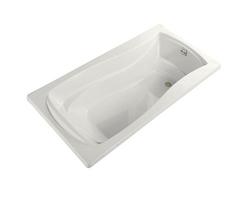 72 x 36 in. Soaker Drop-In Bathtub with Reversible Drain in White
