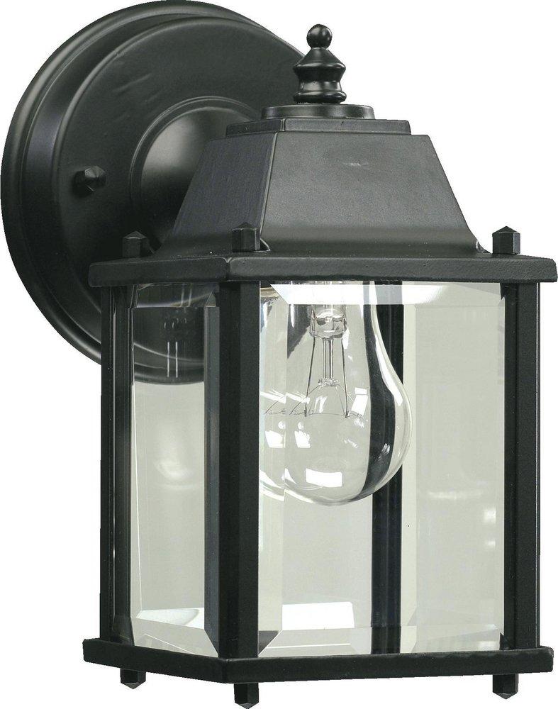 Quorum International Black 8-1/2 x 4-1/2 in. 60W 1-Light Outdoor Wall Lantern 