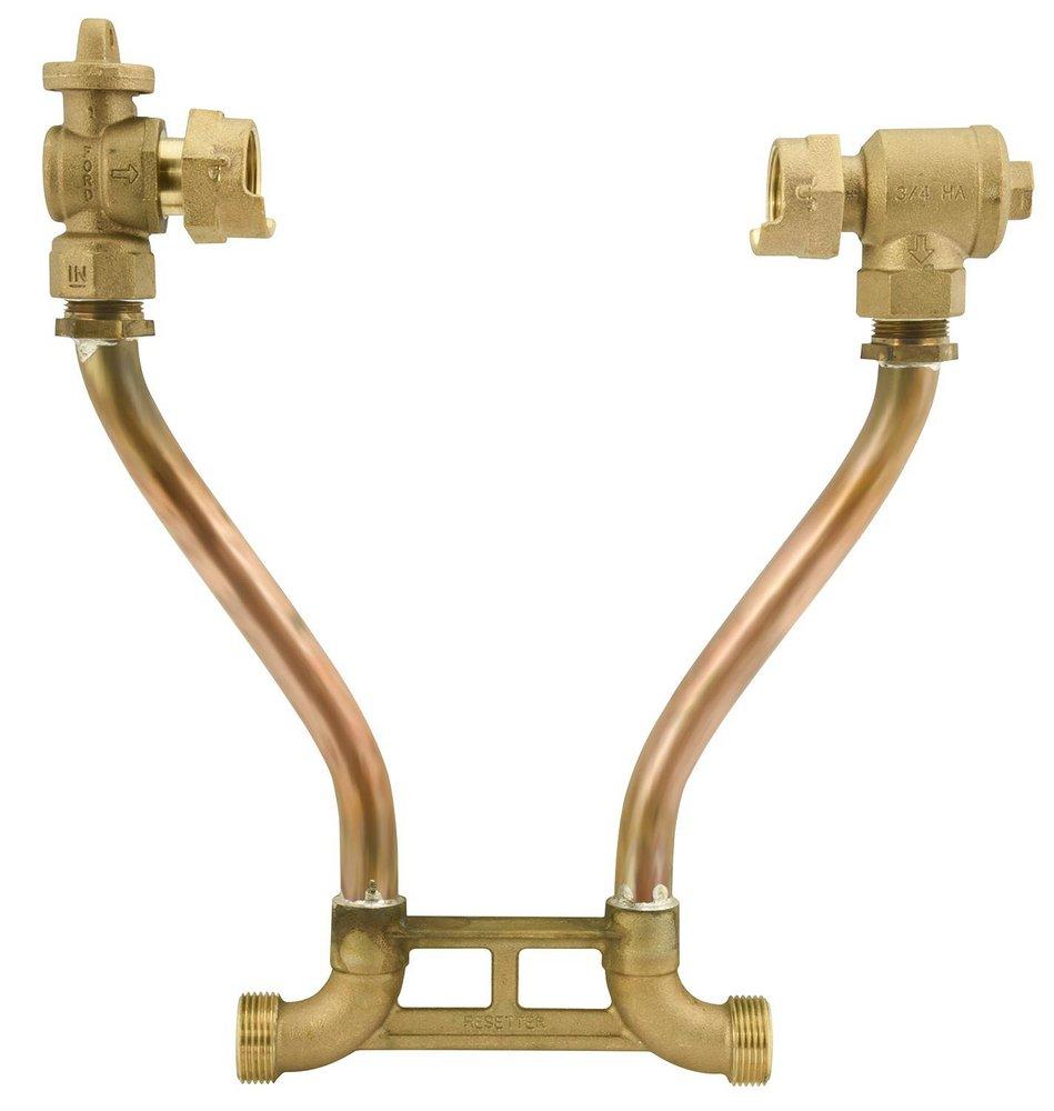 Ford Meter Box 1 in. Meter Resetter with Angle Ball Valve and Angle Check Valve 