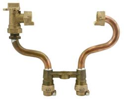 1 in. Quick Joint Copper Straight Meter Setter