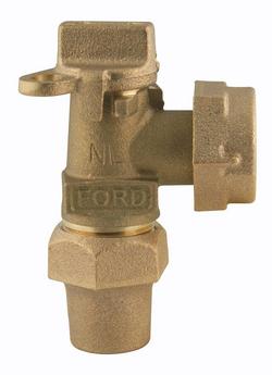 1-1/4 in. Flared x Meter Swivel Meter Valve and Service Valve
