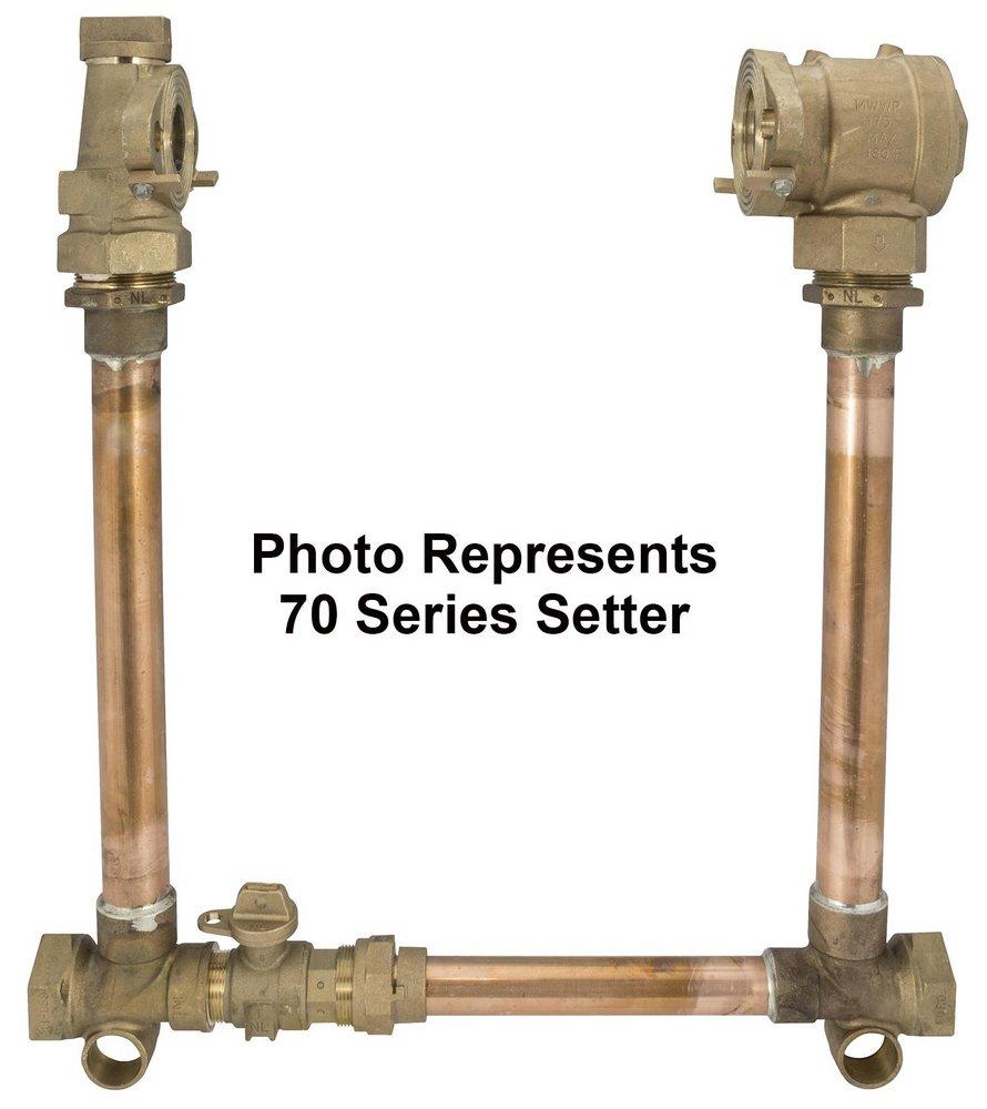 Ford Meter Box D P Swivel Brass Straight Meter Setter 