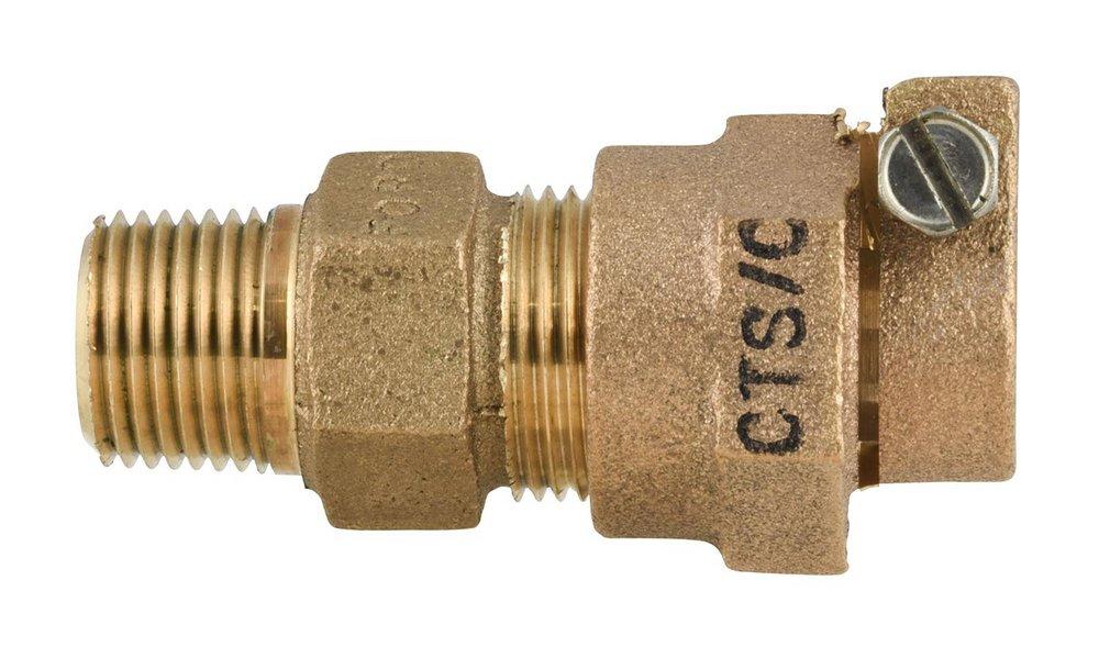 Ford Meter Box MIP Swivel x CTS Pack Joint Brass Coupling 