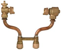 5/8 in x 3/4 in. Quick Joint Copper Straight Meter Setter