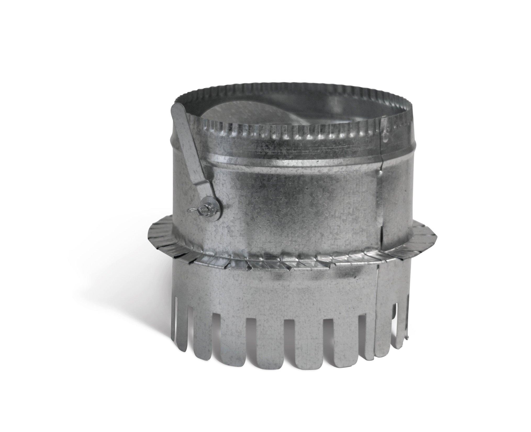 Galvanized Steel Starting Collar in Round Duct 
