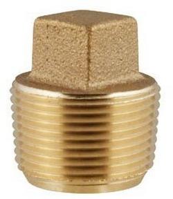 2 in. CC Taper Threaded Brass Corporation Stop Plug