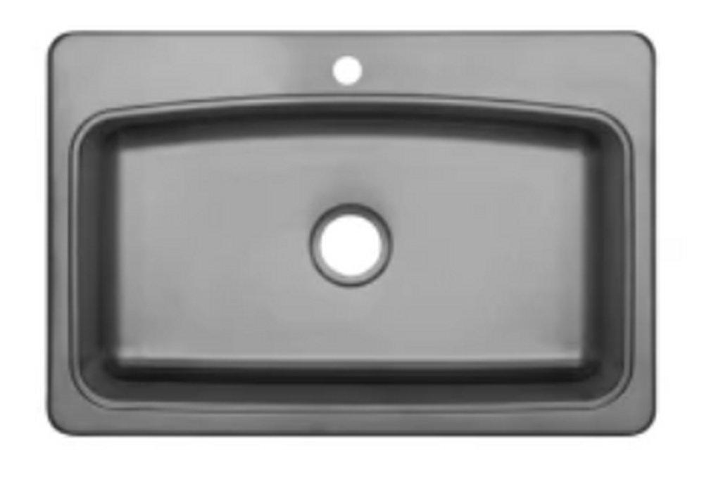 33 x 22 in. Stainless Steel Single Bowl Kitchen Sink 