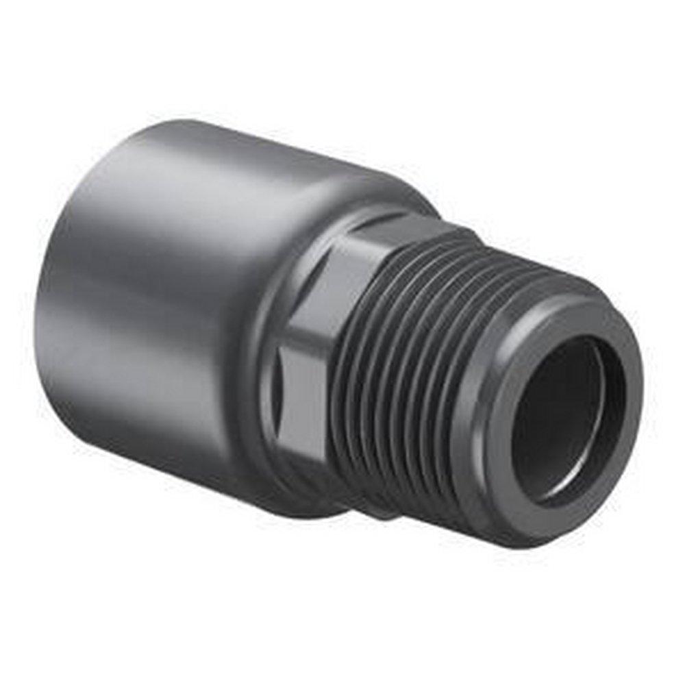 Slip x FIPT Straight Schedule 80 PVC Reinforced Adapter 