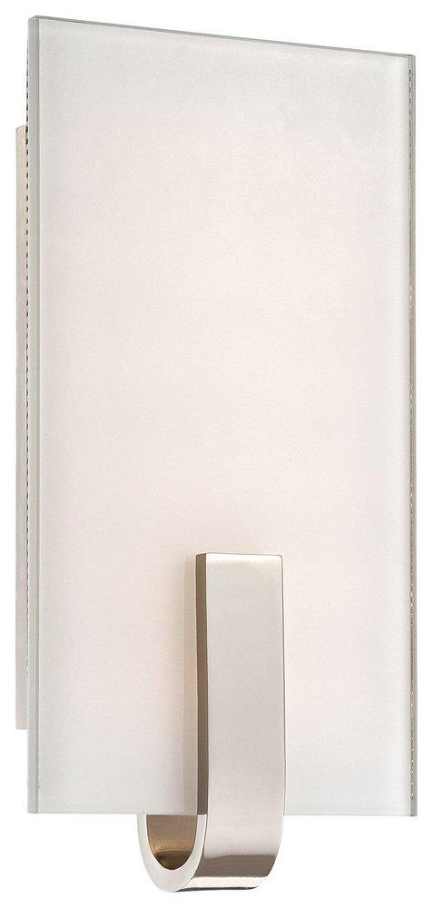 George Kovacs Polished Nickel 6 in. 1-Light LED Wall Sconce 