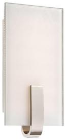 6 in. 1-Light LED Wall Sconce in Polished Nickel