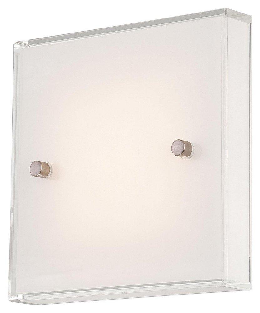 George Kovacs Brushed Nickel 6-3/4 in. 1-Light LED Wall Sconce 