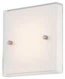 6-3/4 in. 1-Light LED Wall Sconce in Brushed Nickel