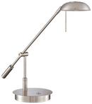 8W 1-Light LED Table Lamp in Brushed Nickel
