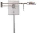 6-1/4 in. 8W 1-Light Wall Sconce in Brushed Nickel