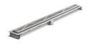 2 in. No Hub 304 Stainless Steel Shower Drain with Slot Wave Grate