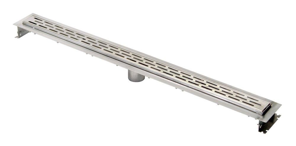 Zurn 304 Stainless Steel Linear Shower Drain with Slotted Grate 