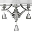 Fredrick Ramond Brushed Nickel 3-Light Semi-Flushmount Ceiling Light 