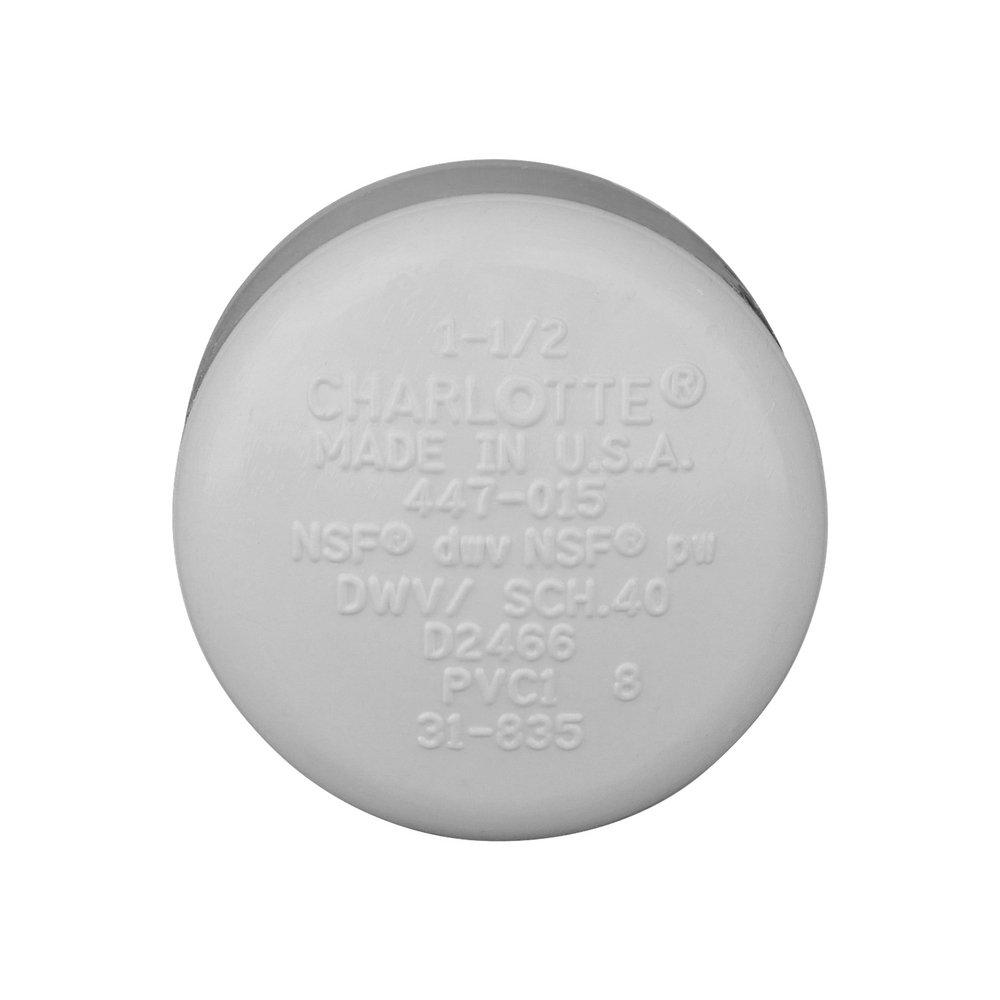 White PVC Schedule 40 Cap 