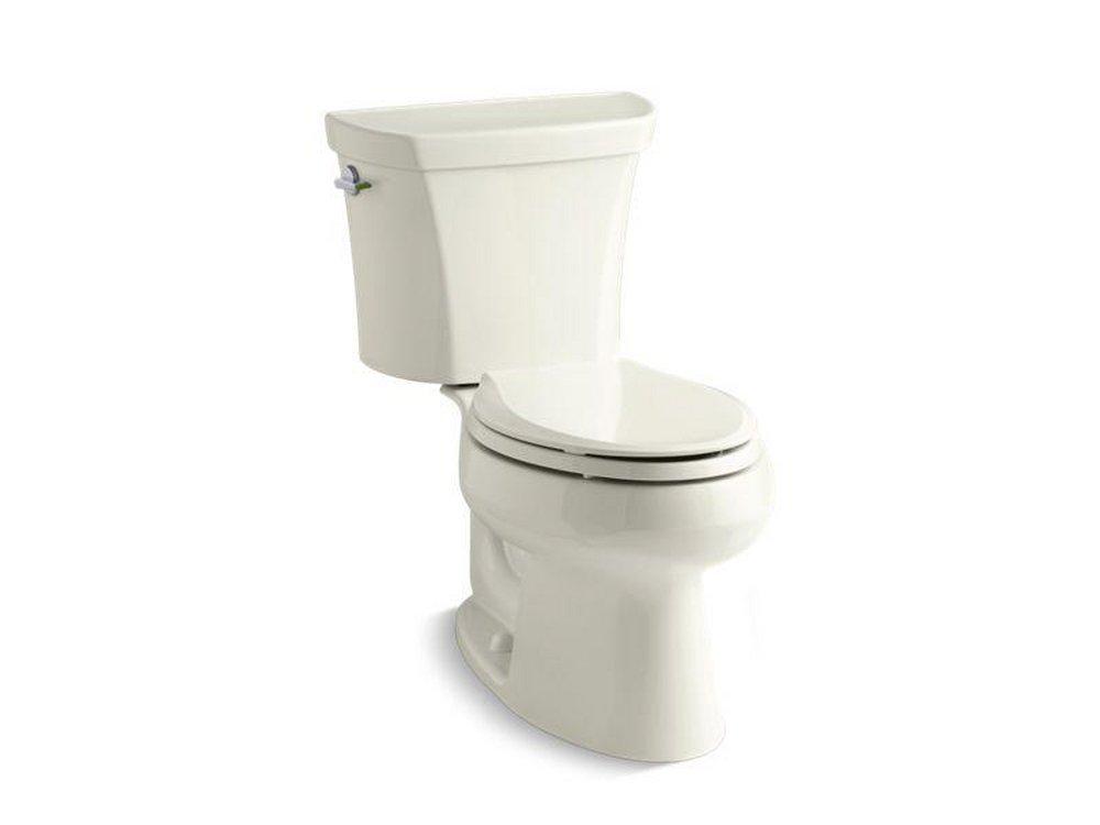KOHLER Biscuit 1.6 gpf Elongated Two Piece Toilet in Biscuit 