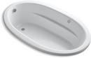 72 x 42 in. Total Massage Drop-In Bathtub with Reversible Drain in White