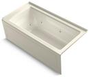 60 x 30 in. Whirlpool Drop-In Bathtub with Right Drain in Biscuit
