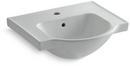 21 x 18-1/4 in. Rectangular Pedestal Bathroom Sink in Ice™ Grey