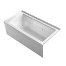 KOHLER White 60 x 30 in. Whirlpool Alcove Bathtub Right Drain 
