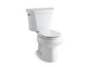 KOHLER White 1.6 gpf Round Two Piece Toilet in Biscuit 