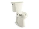1.1 gpf/1.6 gpf Dual Flush Elongated Two Piece Toilet in Biscuit