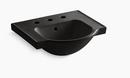 3-Hole Widespread Sink Basin in Black Black