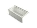 60 in. x 30 in. Soaker Alcove Bathtub with Left Drain in Dune