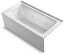 KOHLER White 60 x 30 in. Thermal Air Drop-In Bathtub with Left Drain 