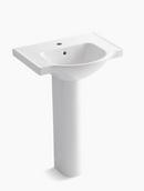 KOHLER White 1-Hole Pedestal Sink 