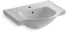 24 x 18-1/4 in. Rectangular Pedestal Bathroom Sink in Ice™ Grey