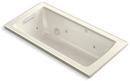 60 x 30 in. Whirlpool Drop-In Bathtub with Reversible Drain in Biscuit